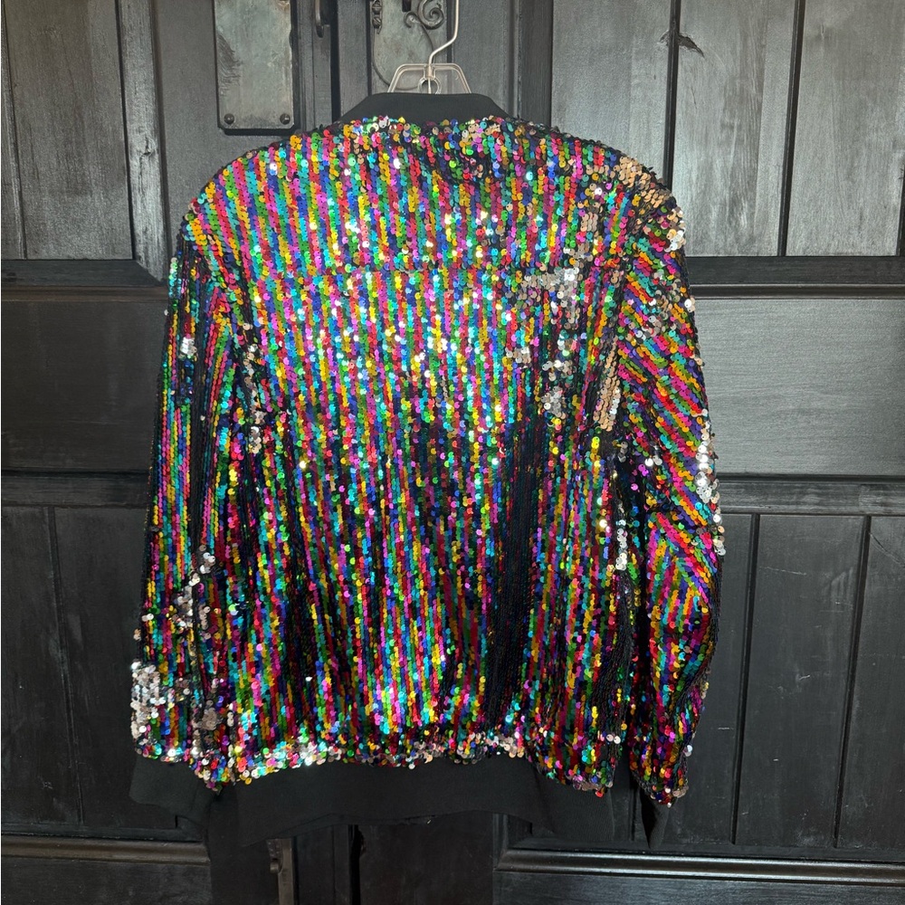 Multicolor Sequin Women's Jacket - Picture 4 of 8